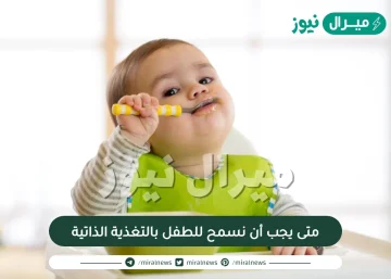 متى يجب أن نسمح للطفل بالتغذية الذاتية