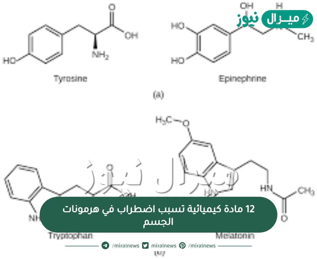12 مادة كيميائية تسبب اضطراب في هرمونات الجسم