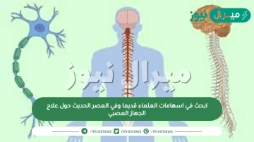 ابحث في اسهامات العلماء قديما وفي العصر الحديث حول علاج الجهاز العصبي