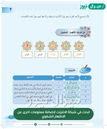 ابحث في شبكة الانترنت لاضافة معلومات اخرى عن الاظهار الشفوي