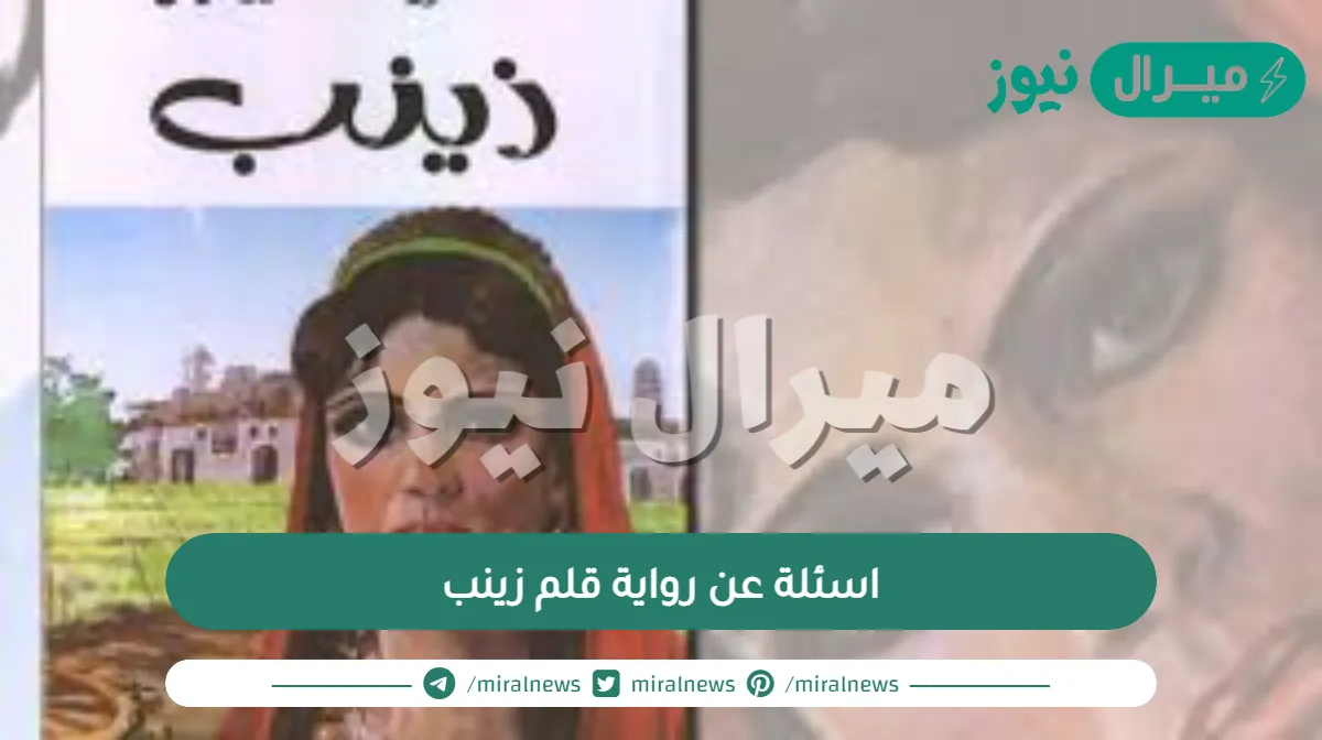 اسئلة عن رواية قلم زينب