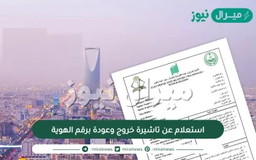 استعلام عن تاشيرة خروج وعودة برقم الهوية
