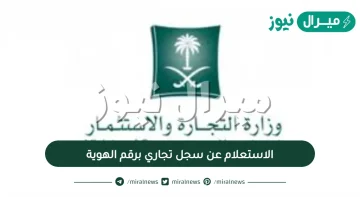 الاستعلام عن سجل تجاري برقم الهوية