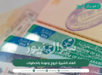 الغاء تاشيرة خروج وعودة بالخطوات