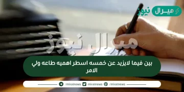 بين فيما لايزيد عن خمسه اسطر اهميه طاعه ولي الامر