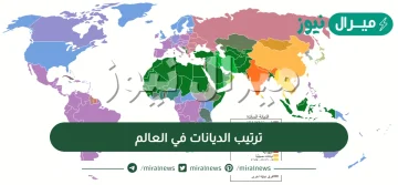 ترتيب الديانات في العالم
