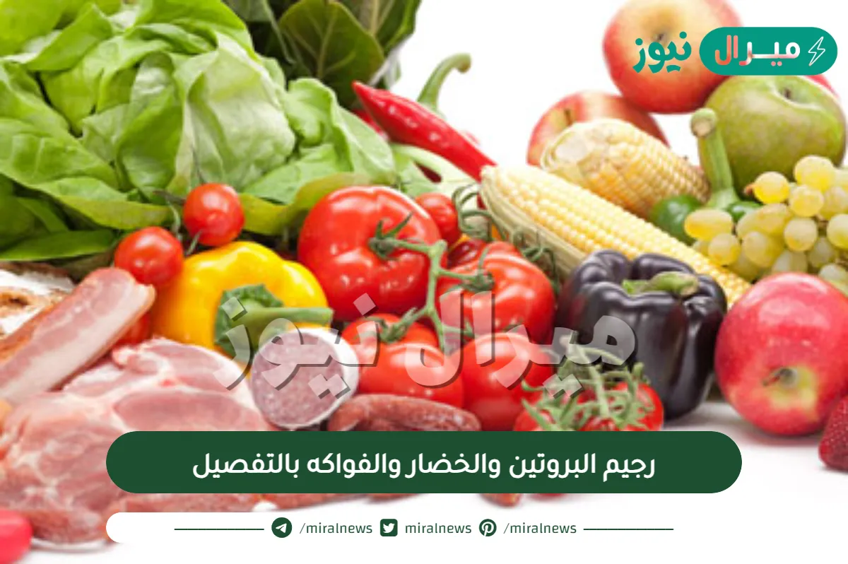 رجيم البروتين والخضار والفواكه بالتفصيل