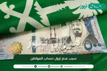 سبب عدم نزول حساب المواطن
