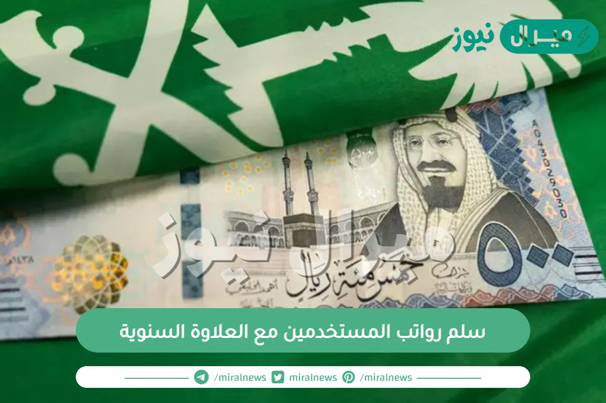 سلم رواتب المستخدمين مع العلاوة السنوية