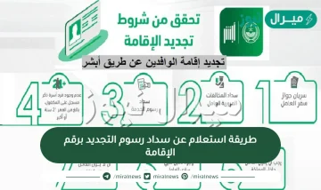 طريقة استعلام عن سداد رسوم التجديد برقم الإقامة