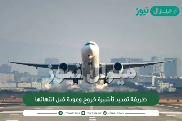 طريقة تمديد تأشيرة خروج وعودة قبل انتهائها