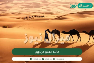 عائلة العنبر من وين