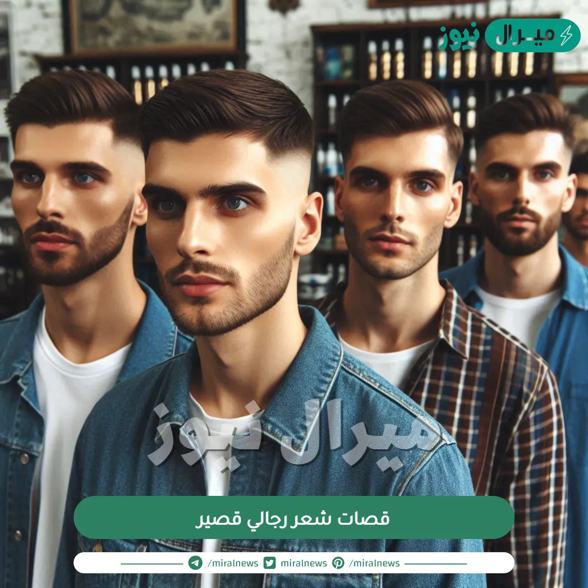 قصات شعر رجالي قصير