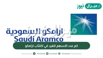 كم عدد الاسهم للفرد في اكتتاب ارامكو