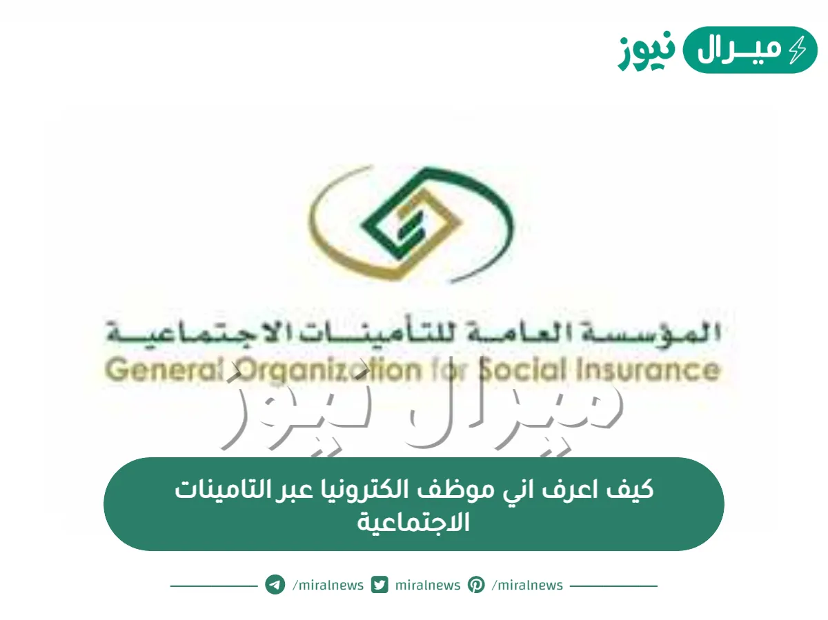 كيف اعرف اني موظف الكترونيا عبر التامينات الاجتماعية السعودية