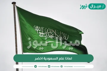 لماذا علم السعودية اخضر