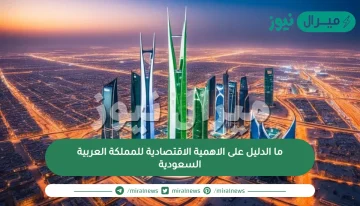 ما الدليل على الاهمية الاقتصادية للمملكة العربية السعودية