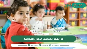 ما العمر المناسب لدخول المدرسة