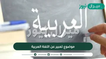 موضوع تعبير عن اللغة العربية وأهميتها وكيفية الحفاظ عليها