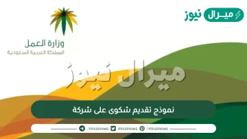 نموذج تقديم شكوى على شركة