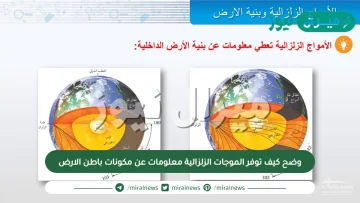 وضح كيف توفر الموجات الزلزالية معلومات عن مكونات باطن الارض