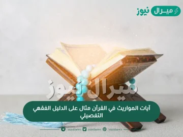 آيات المواريث في القرآن مثال على الدليل الفقهي التفصيلي