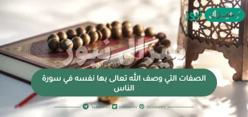 الصفات التي وصف الله تعالى بها نفسه في سورة الناس