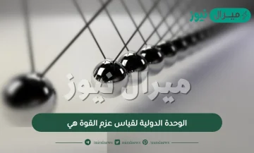 الوحدة الدولية لقياس عزم القوة هي