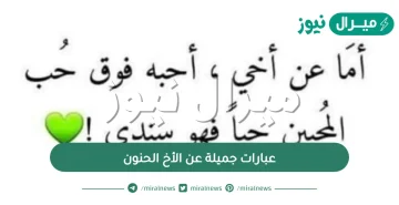 عبارات جميلة عن الأخ الحنون