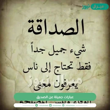 عبارات جميلة عن الصديق