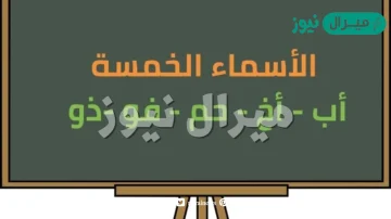 علل لا تعرب الاسماء التي تحتها خط اعراب الاسماء الخمسه