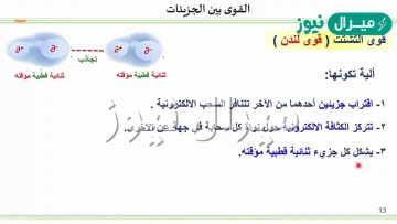 قوى التشتت قوى بين الجزيئات تحدث بين أقطاب مؤقتة