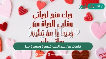 كلمات عن عيد الحب قصيرة ومميزة جدا