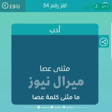 ما مثنى كلمة عصا