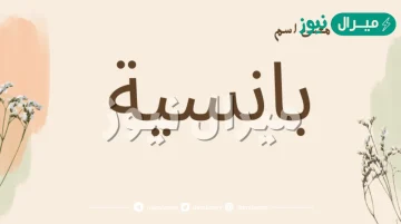 معنى اسم بانسيه Bansyh وصفات حاملة الاسم