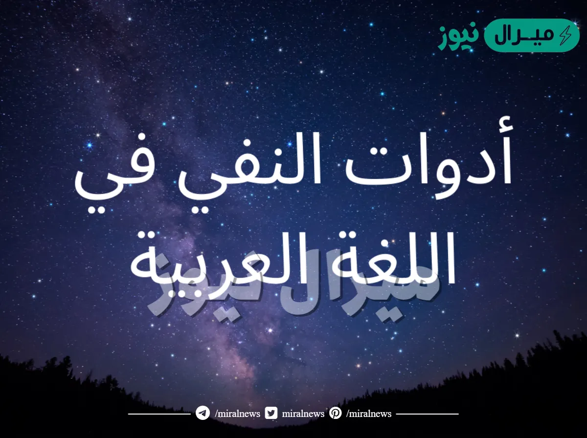 ادوات النفي في اللغة العربية