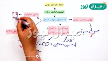 اعتمادا على القانون الثالث لنيوتن توجد القوى دائما في أزواج