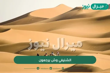 الشنيفي وش يرجعون