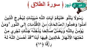 اية في سورة الطلاق تبين تقوى الله سبب لحل المشكلات