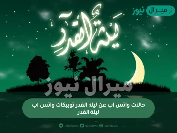 حالات واتس اب عن ليله القدر توبيكات واتس اب ليلة القدر