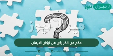 حكم من انكر ركن من اركان الايمان؟