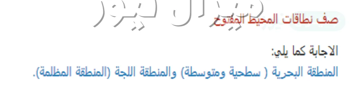 صف نطاقات المحيط المفتوح