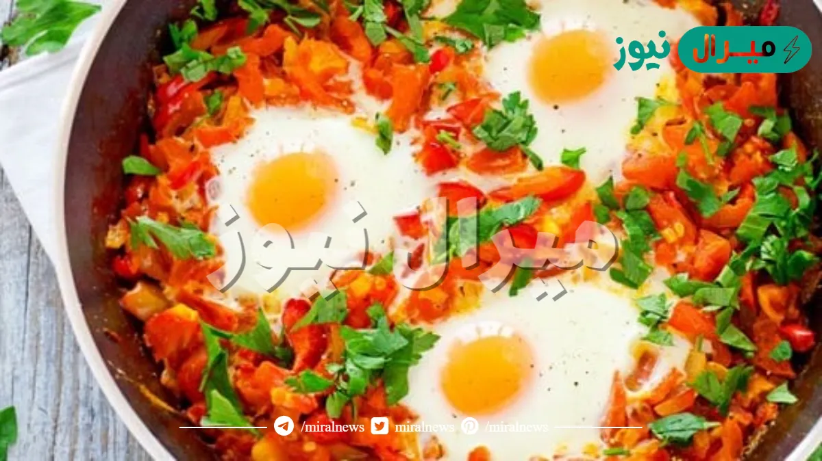 طريقة جديدة لعمل شكشوكة البيض وجبة مفيدة وسهلة وسريعة وطعمها جميلة جدا