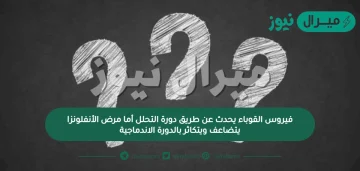 فيروس القوباء يحدث عن طريق دورة التحلل أما مرض الأنفلونزا يتضاعف ويتكاثر بالدورة الاندماجية