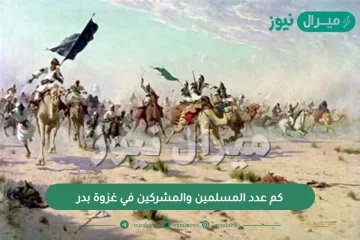 كم عدد المسلمين والمشركين في غزوة بدر