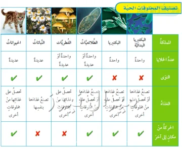 كم عدد الممالك في التصنيف الحديث للمخلوقات الحية