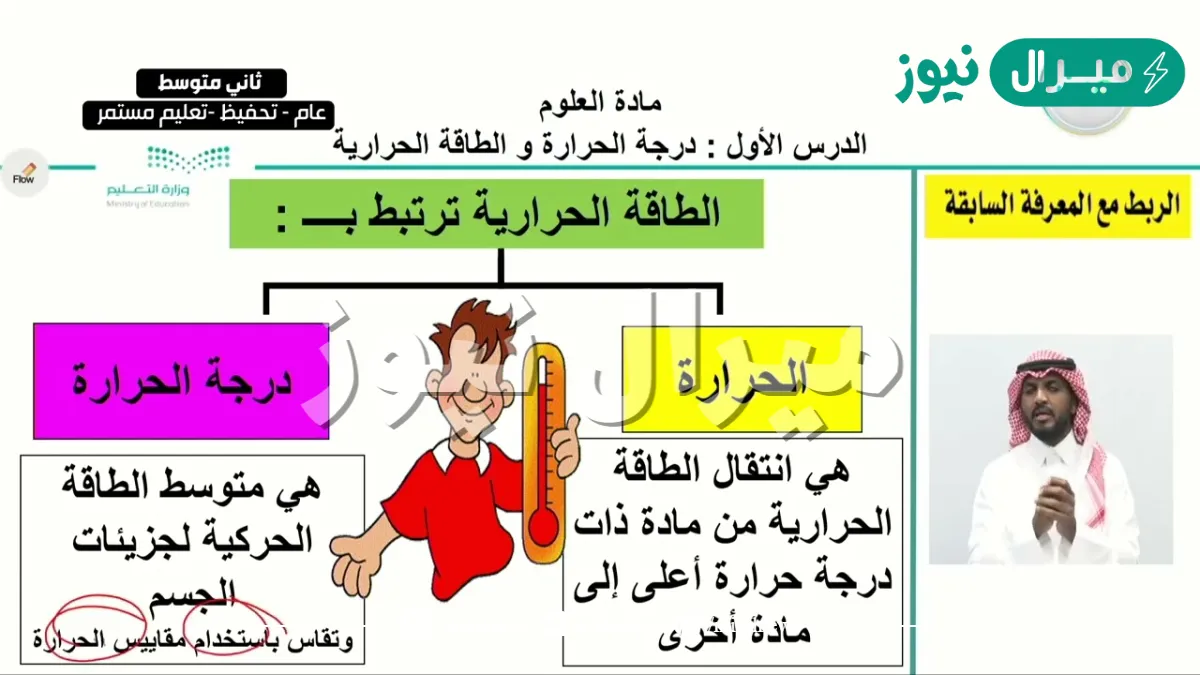كيف ترتبط الحرارة بدرجة الحرارة؟