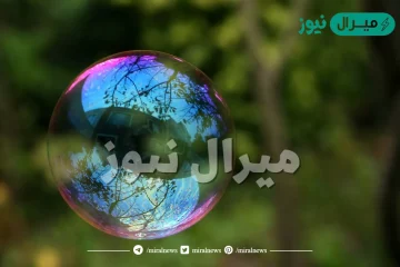 كيف يظهر محلول فقاعات الصابون الوان قوس المطر