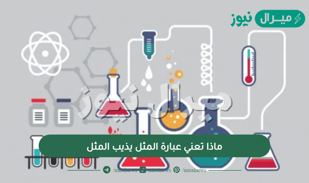 ماذا تعني عبارة المثل يذيب المثل؟