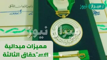 ميدالية الاستحقاق من الدرجة الثالثة مميزاتها